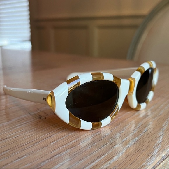 Trifari vintage RARE 1960's Op art sunglasses - Picture 8 of 9